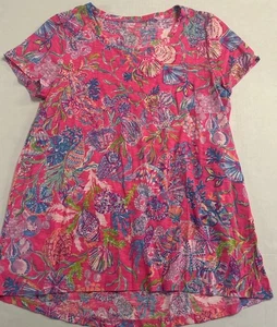 Lilly Pulitzer Etta Top Shell Me Something Good Size M EUC - Picture 1 of 11