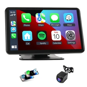 Tragbarer kabelloser Apple Carplay Bildschirm für Auto, 7 Zoll Autoradio Kabelloses Auto... - Bild 1 von 7