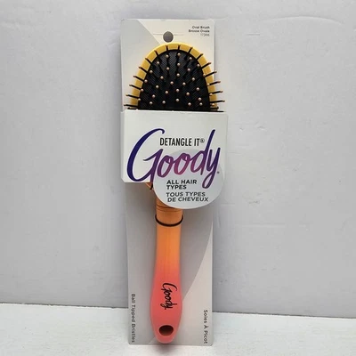 Goody Detangle It Cojín Ovalado Cepillo de Pelo Bola Punta Cerda Naranja Ombre 10" Foto 1 de 3