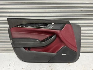 14-19 Cadillac CTS CTS-V Front Left Interior Door Panel OEM Black & Red Factory - Picture 1 of 14
