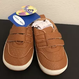 Valen Sina Boys Brown Shoes- New With Tags- Size 3–FREE SHIPPING - Picture 1 of 3