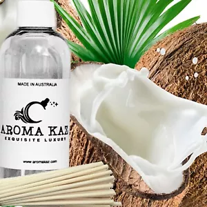 Vanilla Coconut Diffuser Fragrance Oil Refill Air Freshener & Reeds - Picture 1 of 10