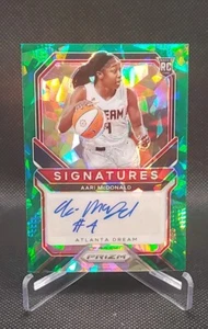 2021 Panini Prizm WNBA Aari McDonald Signatures Green Ice Prizm Auto RC #SG-AMC - Picture 1 of 2
