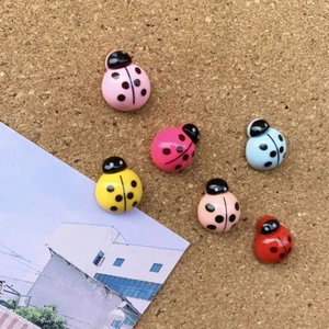 6pcs mini ladybug Push Pins,Thumbtack,home decoration,photo wall,stationery - Picture 1 of 2