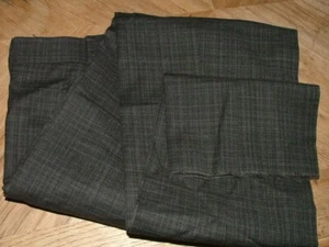 NUEVOS PANTALONES DE VESTIR WOT CANALI TALLA 34 X 37 LANA ELAST HECHOS EN ITALIA NEGRO GRIS #460 - Imagen 1 de 7