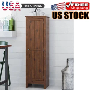 Single Door Storage Pantry Cabinet Kitchen Dining Laundry Old Fashioned Pine New - Picture 1 of 12