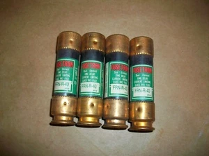 4pc BUSS Fusetron Time Delay Fuse FRN-R-40 40 Amps 250 VAC Class Rk5 NEW - Picture 1 of 2