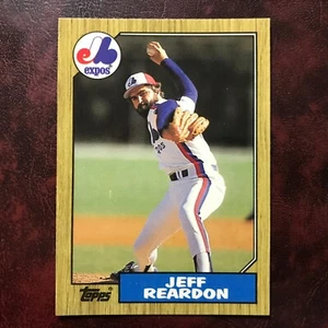 1987 Topps TIFFANY Set JEFF REARDON #165 MONTREAL EXPOS ** MINT ** HIGH GRADE ** - Picture 1 of 2