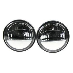 Eagle Lights 4 1/2" Complex Reflector LED Passing Lights Set Harley Indian - Picture 1 of 6