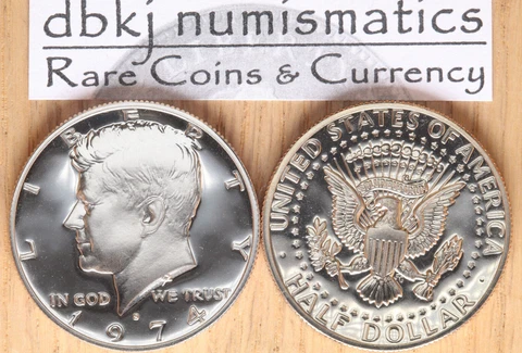 1974 S Proof Kennedy Half Dollar 50¢ - Gem Cameo Proof Cover