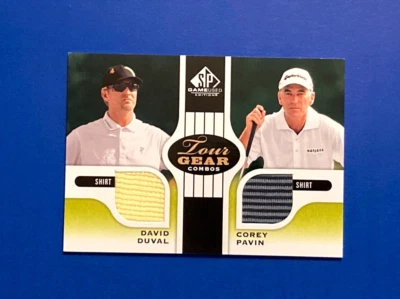 2012 Upper Deck Sp Game Used Golf David Duval Corey Pavin Combo Event Used Shirt - Image 1 of 2