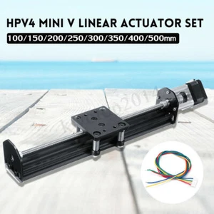 HPV4 Linear Guide V Linear Actuator 100-500mm Module 17HS3401S Stepper N - Picture 1 of 9