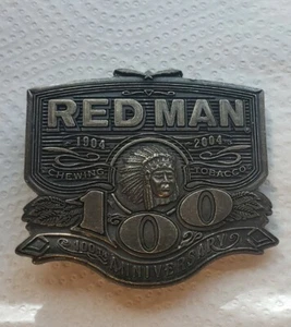 Red Man Chewing Tobacco 1904 2004 100th Anniversary Belt Buckle   - Picture 1 of 4