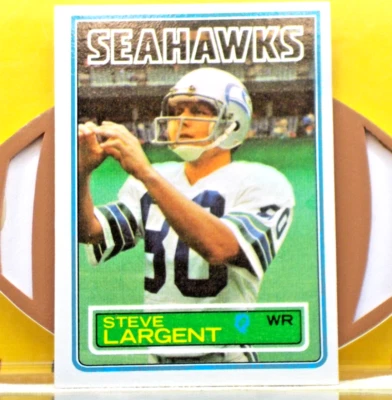1983 TOPPS Football Card # 389 *** STEVE LARGENT *** Seattle Seahawks - Image 1 of 2