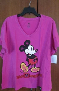 Neu Disney Parks Mickey Mouse WDW T-Shirt Gr. 1X 100 % Baumwolle Brustumfang 53 Länge 26 Zoll - Bild 1 von 4