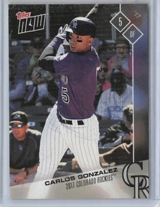 2017 Topps Now #OD-395 Carlos Gonzalez Colorado Rockies - Picture 1 of 2
