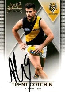 Signed 2019 RICHMOND TIGERS AFL Premiers Card TRENT COTCHIN - Foto 1 di 3