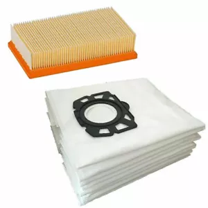 Bags Filter For Karcher Wd4 Wd5 Wd6 Mv4 Mv5 Mv6 Vacuum Cleaner Cloth bags x 4 - Picture 1 of 11