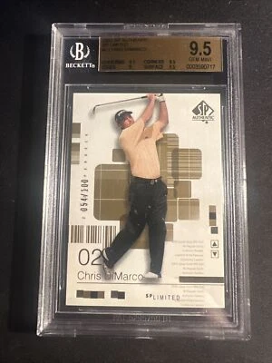 Chris DiMarco 2002 SP Authentic /100 SP Limited Clubhouse Leaders 5SPA BGS 9.5 - Image 1 of 2