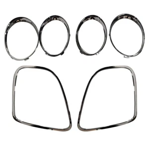 Juego de anillos de ajuste de faros y luces traseras cromados para Bentley Flying Spur 2005-2012 - Imagen 1 de 6