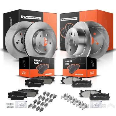 Rotor de freno delantero y trasero y pastilla de freno de cerámica para Toyota Avalon 13-18 Camry 12-17 Foto 1 de 4