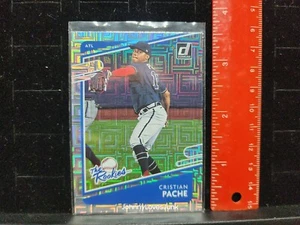 2021 Donruss The Rookies #TR4 Cristian Pache Diamond Parallel Rookie Insert - Picture 1 of 2