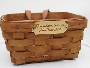 RAR Longaberger CONSULTANT ACTIVITY Award Basket Jan-Juni 1994 - Bild 1 von 16