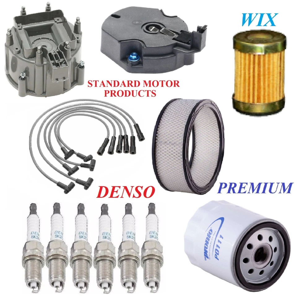 调整套件过滤器线火花塞适用于OLDSMOBILE CUTLASS SUPREME V6 3.8L 1977 — 第 1/1 张图片