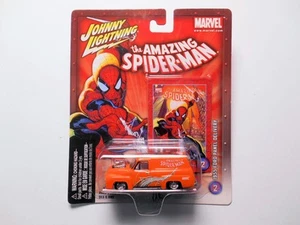 MARVEL SPIDERMAN ORANGE 1955 FORD PANEL DELIVERY JOHNNY WHITE LIGHTNING CHASE - Picture 1 of 3