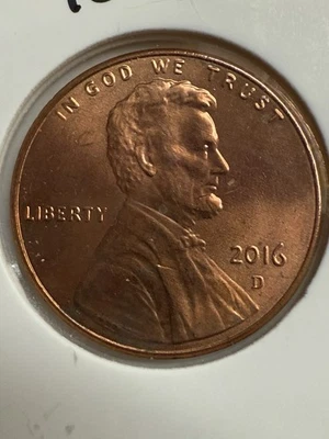 2016 D Lincoln Penny, P634 - Image 1 of 2
