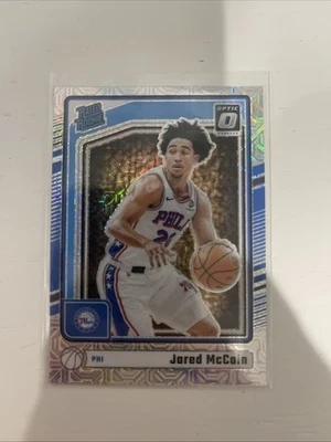 Donruss Optic Jared McCain 2024-25 clasificación Rookie Choice RC #270 76ers Foto 1 de 2