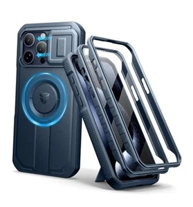 for iPhone 15 Pro Max Case with Slide Camera Cover & Adjustable Kickstand & - Picture 1 of 7