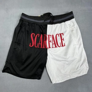 Scarface x Shoe Palace Shorts Mens Large Split Mesh Drawstring Zip Pockets - Picture 1 of 13