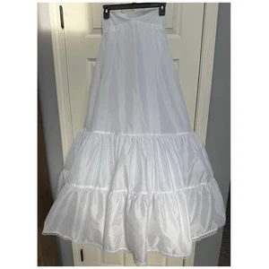 Davids Bridal Crinoline Petticoat Slip Prom Wedding Dress Style 603 Sz 6 White - Picture 1 of 10