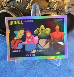2025 Keepsake INVINCIBLE #538 Quad Relic Invincible Atom Eve Robot Monster Girl - Picture 1 of 3