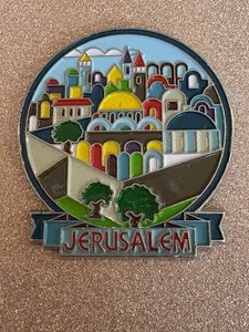 Souvenir Kühlschrankmagnet - Metall Jerusalem - Bild 1 von 2