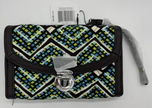 Vera Bradley Ultimate Wristlet Rain Forest Quilt Wallet NEW WITH TAGS - Picture 1 of 6