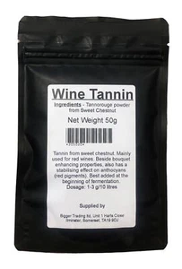 Wine Tannin 50g Pouch Tannorouge Powder Preserves Homebrew Red Wine Adds Zest - Picture 1 of 1