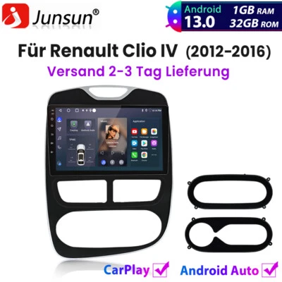 Carpaly Android13.0 Autoradio GPS NAVI BT DAB+ SWC Für Renault Clio IV 2012-2016 - Bild 1 von 4