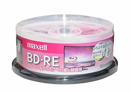 Maxell Rohlinge BD-RE Blu-ray Discs 25GB 130min White Label 25P NEU aus Japan - Bild 1 von 3