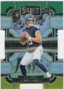 2023 Panini Select - Concourse Green & Yellow Prizm Die-Cut #96 Will Levis (RC) - Picture 1 of 2