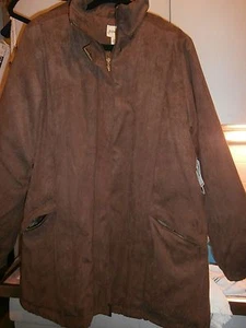 NWT ST JOHN'S BAY BROWN WOMEN'S COAT SIZE L - Picture 1 of 4
