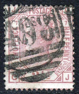 GB QV 1876 2½d. Rosy-Mauve Plate 7 GJ Wmk Orb SG 141 (Specialised J8) VFU - Picture 1 of 2