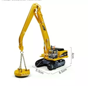 1:87 Grab & Magnet Attachment Crane Construction Equipment Diecast Model Truck - Picture 1 of 11