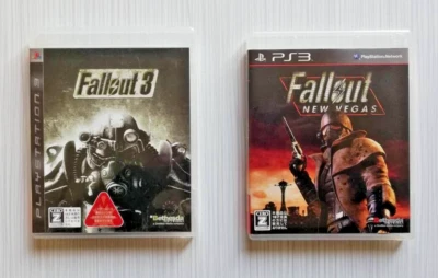 Lot 2 Fallout 3 & New Vegas set  PS3 PlayStation 3 Japanese Ver. Tested Fall Out - Image 1 of 3