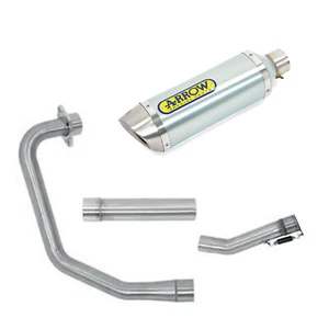 �CHAPPEMENT COMPLET ARROW POUR HONDA CBR 125 R 2011 > 2016 THUNDER ALU INOX - Photo 1/3