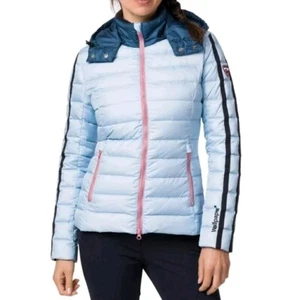 ROSSIGNOL WALLPAPER CAROLINA COLORBLOCK Jacket DETACHABLE HOOD Size Xl Uk12/14 - Picture 1 of 9