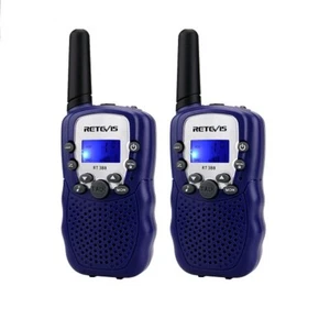 Retevis RT388 Kids Walkie Talkies UHF LCD+Flashlight, Royal Blue - One Pair - Picture 1 of 12