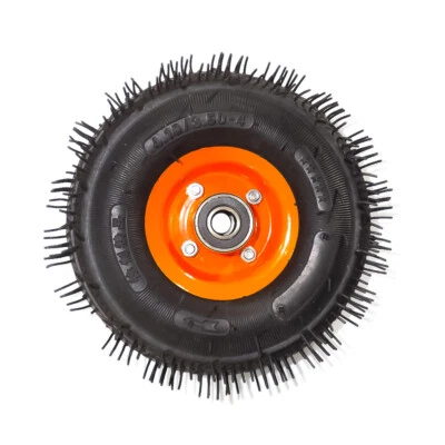 RUOTE IN GOMMA UNIVERSALI 2X PER CARRELLO CON CUSCINETTO 4.10 / 3.50  - Immagine 1 di 3