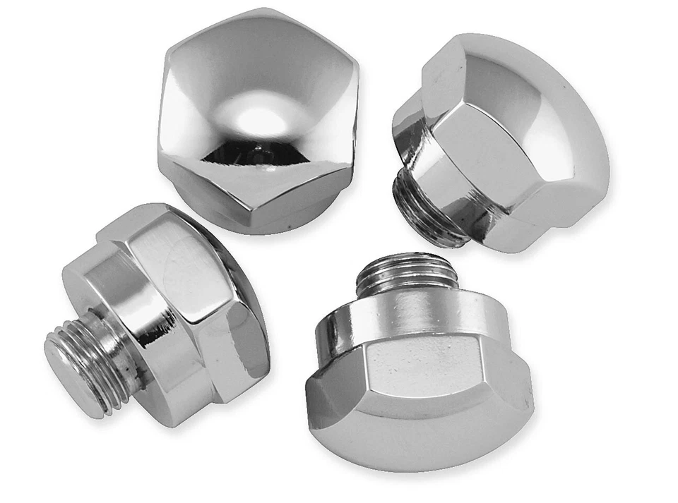 Kit plugue extremidade eixo balancim Colony estilo bolota - Cromado 7143-4 - Imagem 1 de 1